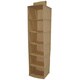 Tan Hanging Colllapsible 6-shelf Organizer