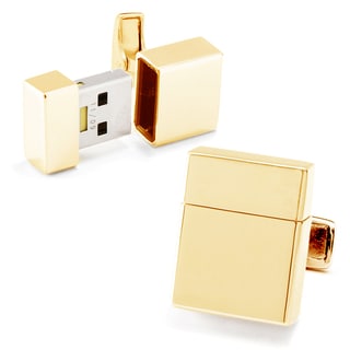 Goldplated 2GB USB Flash Drive Cufflinks