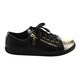Jacobies Beverly Hills Vaness-18 Women's Low Top Lace Up Two-tone Zipper Sneaker