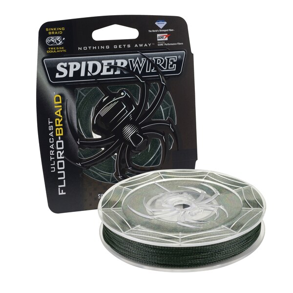 Spiderwire 1140562 EZ Braid Line Moss Green 15 LB Filler Spool 110