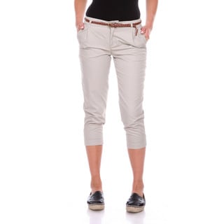 Stanzino Women's Belted Capri Pants