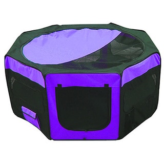 Iconic Pet Purple Portable Soft Pet Play Pen