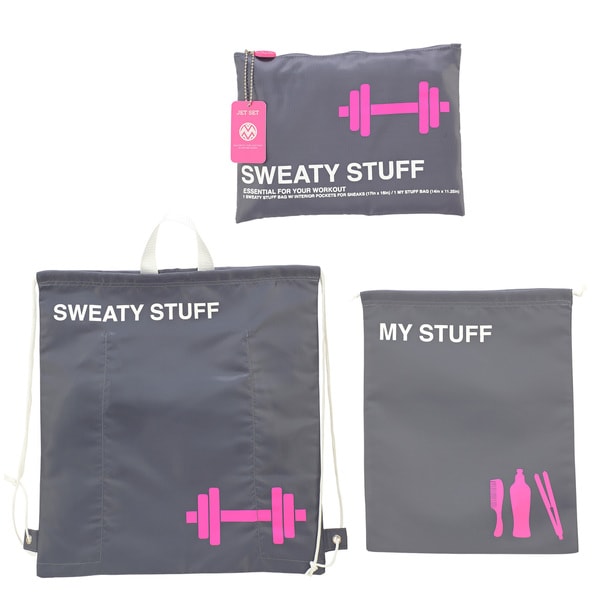 The Macbeth Collection Sweaty Stuff 3-piece Travel Bag Set