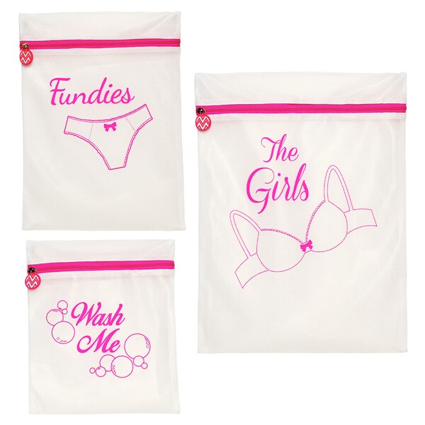 The Macbeth Collection White 3-piece Wash Bag Set