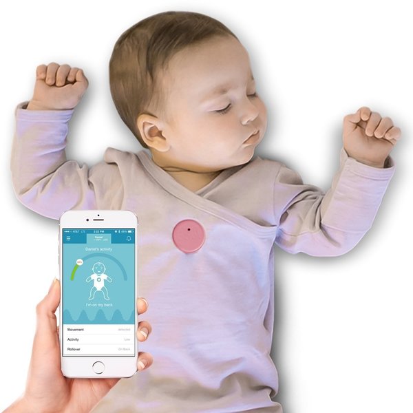 MonBaby Pink Smart Button Baby Monitor
