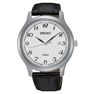 seiko automatic watches brown strap gold