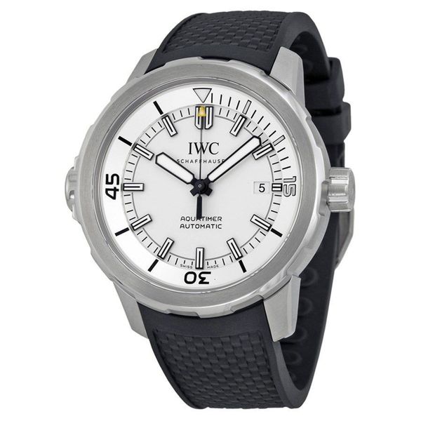 IWC Men's IW329003 'Aquatimer' Automatic Black Rubber Watch