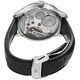 Maurice Lacroix Men's MP7158-SS001-909 'MasterPiece' Silver Dial Black Leather Strap Square Wheel Watch