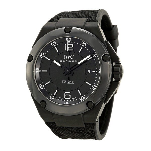 IWC Men's IW322503 'Ingenieur' Automatic Black Rubber Watch