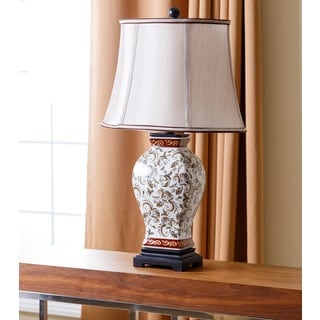 Abbyson Living Hand Painted Asian Table Lamp