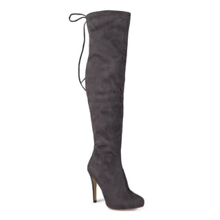 Journee Collection Women's 'Magic' Regluar and Wide-calf Over-the-knee High Heel Boots