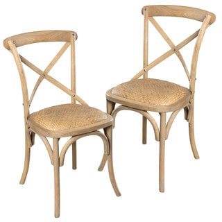 Bentwood and Rattan Bistro Chair (Set of 2)
