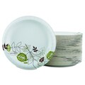 Dixie Ultra Pathways Heavyweight 8 1/2 inch Green/Burgundy Paper Plates (Pack of 125)