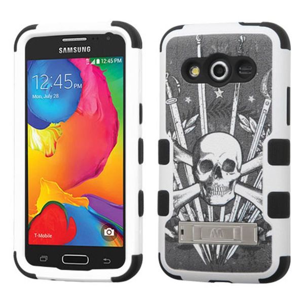 Insten Tuff Hard PC/ Soft Silicone Dual Layer Hybrid Phone Case Cover with Stand For Samsung Galaxy Avant