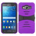 Insten Wave Symbiosis Soft Soft Silicone/ PC Dual Layer Hybrid Phone Case Cover with Stand For Samsung Galaxy Grand Prime