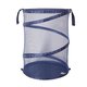 StorageManiac Dark Blue Portable Pop-up Collapsible Mesh Hamper