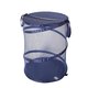 StorageManiac Dark Blue Portable Pop-up Collapsible Mesh Hamper
