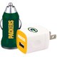 Mizco NFL Home and Away USB Chargers (Pack of 2)