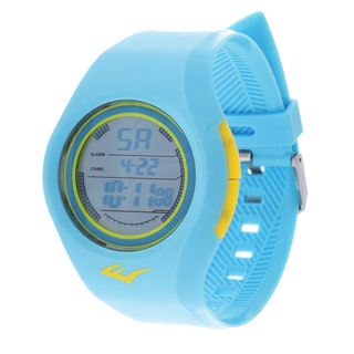 Everlast Retro Kids Digital Round Sport Mens's LED Turquoise watch Watch with Rubber Strap