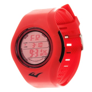 Everlast Retro Kids Digital Round Sport Mens's LED Pink Watch with Rubber Strap
