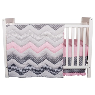 Trend Lab Cotton Candy Chevron 3-piece Crib Bedding Set