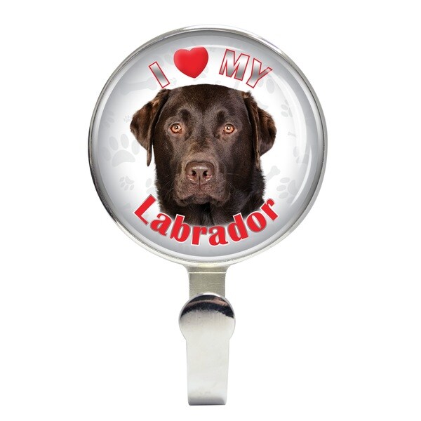 iLeesh I Love My Labrador Chocolate Leash Holder 17474703 Overstock