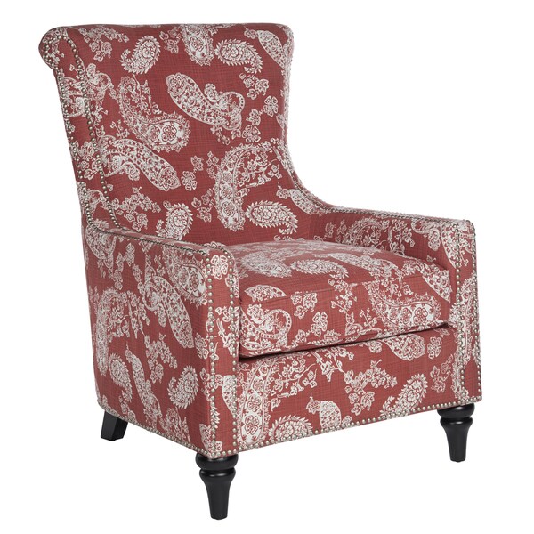 angelo:HOME Lana Vintage Washed Cranberry Red Paisley Arm ...