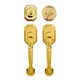 Cerberus Entry Hand Set Door Lock Lever Polished Brass Finish Door Lock Lever Handle Set