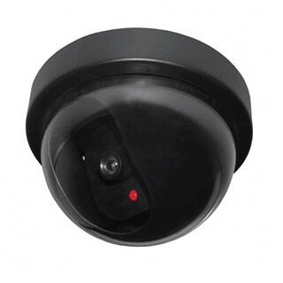 Dome Dummy Security Camera with Flashing LED Light