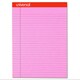 Universal Fashion-Colored Perforated Pink Note Pads (Pack of 6 Pads)
