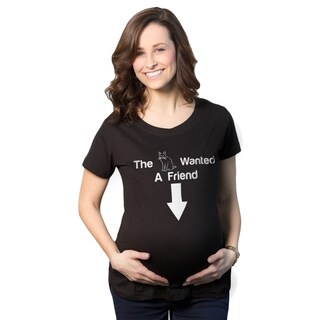 Women's Maternity The Cat Wanted a Friend Cotton T-shirt