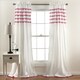 Lush Decor Aria Pom Pom Window Curtain Panel