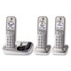 Panasonic KX-TGD223N DECT 6.0 Expandable Digital Cordless Answering System with 3 Handsets (Refurbished)