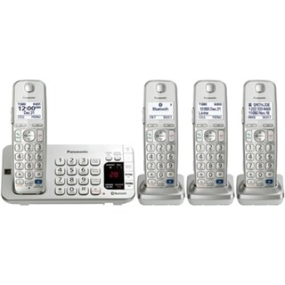 Panasonic KX-TGE274S DECT 6.0 Expandable Digital Cordless Answering System with 4 Handsets (Refurbished)