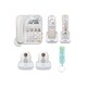 VTech SN6197 CareLine Home Safety Telephone System Bundle w/ 2 CareLine Accessory Handsets/Portable Safety Pendant + Keychain