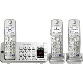 Panasonic KX-TGE273S DECT 6.0 Expandable Digital Cordless Answering System with 3 handsets (Refurbished)