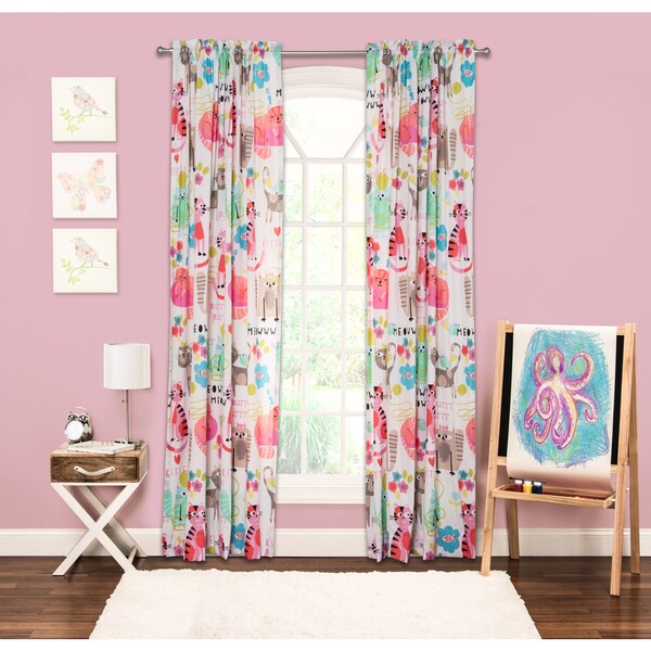 Crayola Purrty Cat 84-inch Window Panel