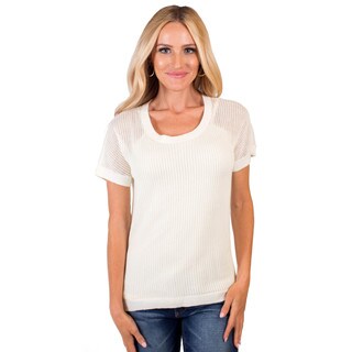 DownEast Basics Women's Open Knit City Dweller Sweater