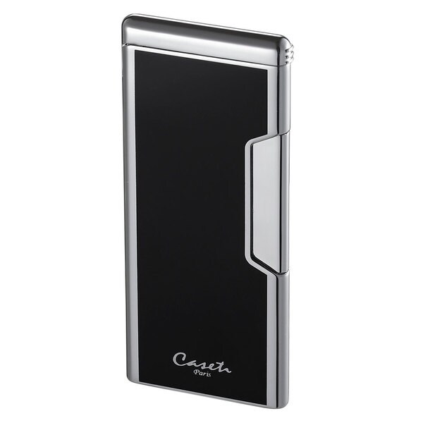 Caseti Lumos Traditional Flame Lighter - Black Lacquer (Ships Degassed)