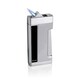 Caseti Marvolo Single Jet Flame Cigar Lighter - Black Lacquer & Diamond Cut (Ships Degassed)