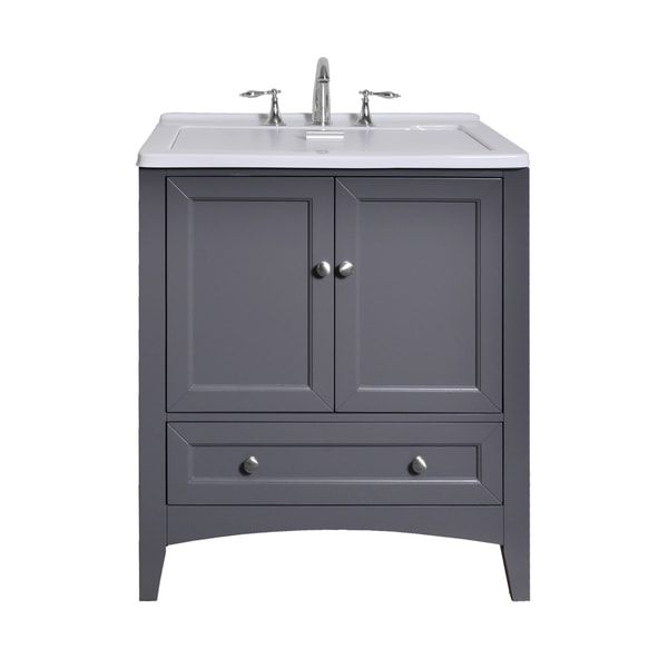 Stufurhome 30.5 inch Grey Laundry Utility Sink