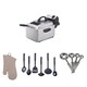 Cuisinart CPF503SA Brushed Stainless Deep Fryer Bundle 