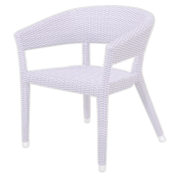 Decorative Modern Orinda White Indoor/Outdoor Chair