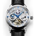 Stuhrling Original Men's Anatol Automatic Skeleton Leather Strap Watch