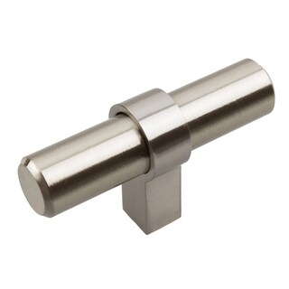 GlideRite 2.25-inch Solid Stainless Steel Finish Euro Cabinet T-Bar Knob (Pack of 10 or 25)