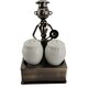 Metal Chef Salt and Pepper Holder