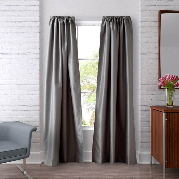 Heritage Landing 108-inch Faux Silk Blackout Drapes