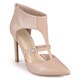 Journee Collection Women's 'Rowan' T-strap Pointed Toe Heels