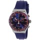 Swatch Men's YVS417 'Hookup' Chronograph Blue Silicone Watch