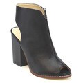 MI.IM NELLY-01 Women's Stylish Peep Open Toe And Back Two Tone Zip Ankle Booties